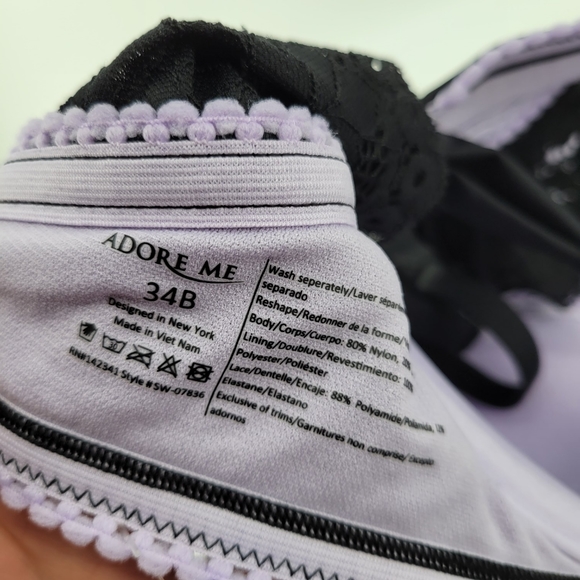 Adore me swimwear bikini set black M 34B - Picture 3 of 4